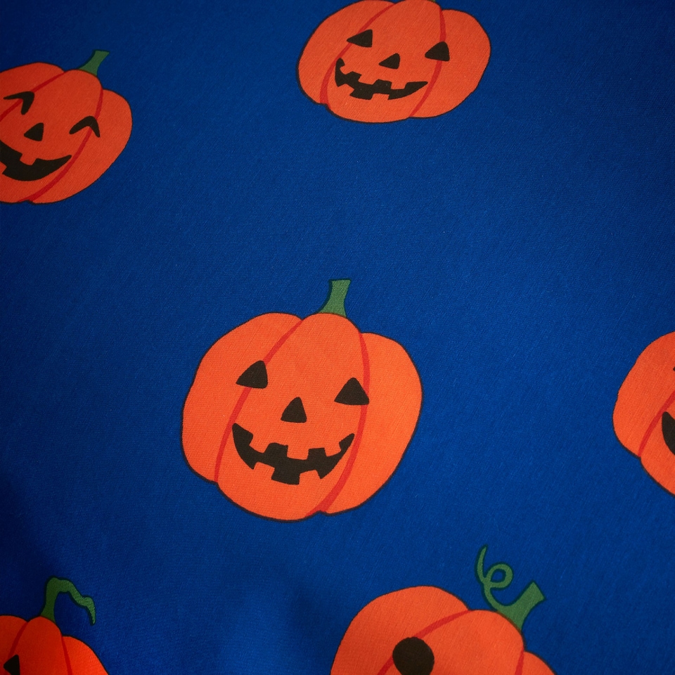 image 1 of Halloween Pumpkins Reversible Duvet Cover Set
