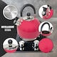 image 3 of 2.5l Stainless Steel Whistling Kettle Camping Stove Top Lightweight Fast Boil Pink