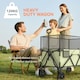 image 8 of Outsunny 180L Folding Garden Trolley Wagon Cart w/ Extendable Side Walls, Black