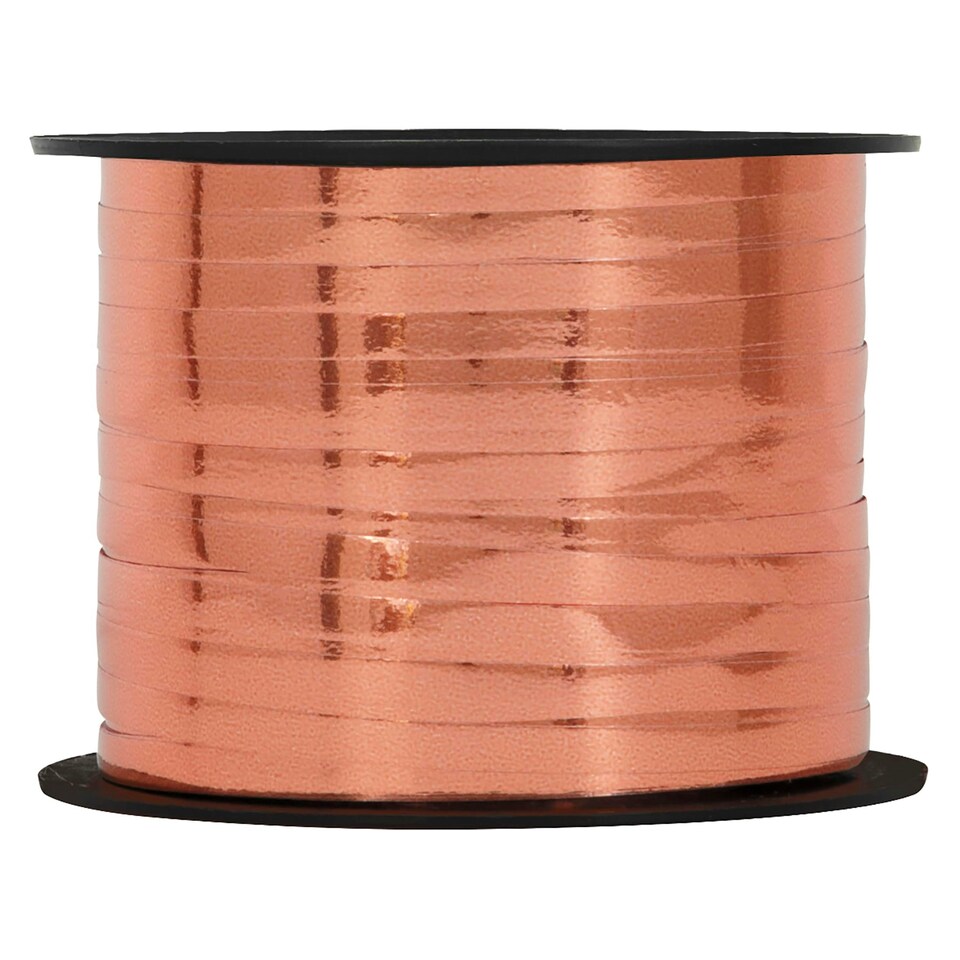 MTLLC ROSE GOLD CURL RIBBON 250 YD -  UNIQUE
