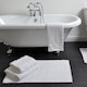 image 5 of Heavyweight Reversible Bath Mat Rug 53 x 85cm - White