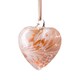 image 1 of Amelia Art Glass Hanging Friendship Birthstone Heart Ornament April