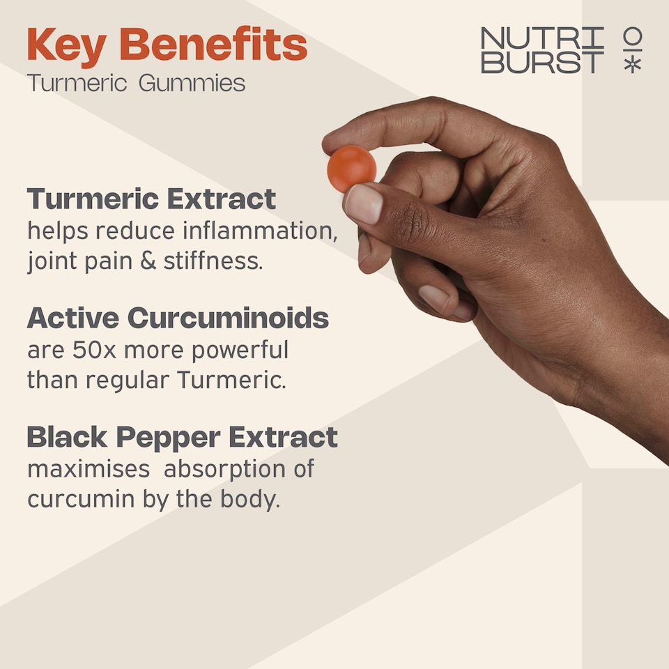 image 1 of Turmeric 3000mg 60 Gummies (Nutriburst)