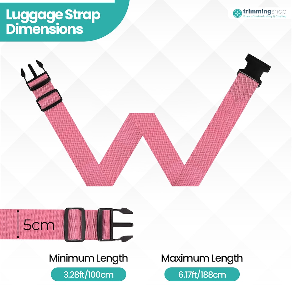 image 1 of Strong Adjustable Luggage Strap with Buckle - Pack of 4