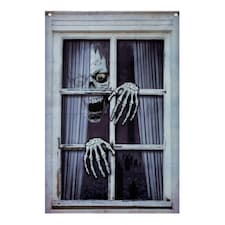 Global Gizmos 47839 Skeleton Halloween Window Display