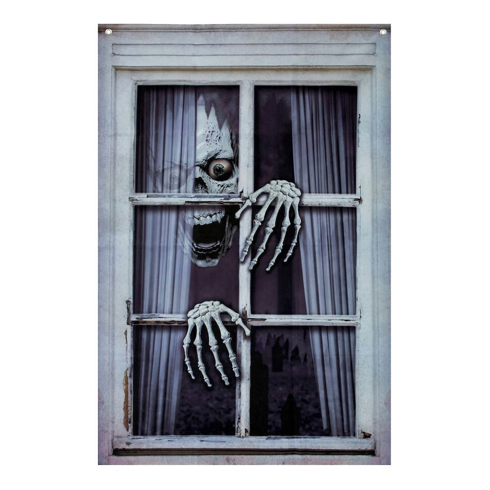 image 1 of Global Gizmos 47839 Skeleton Halloween Window Display