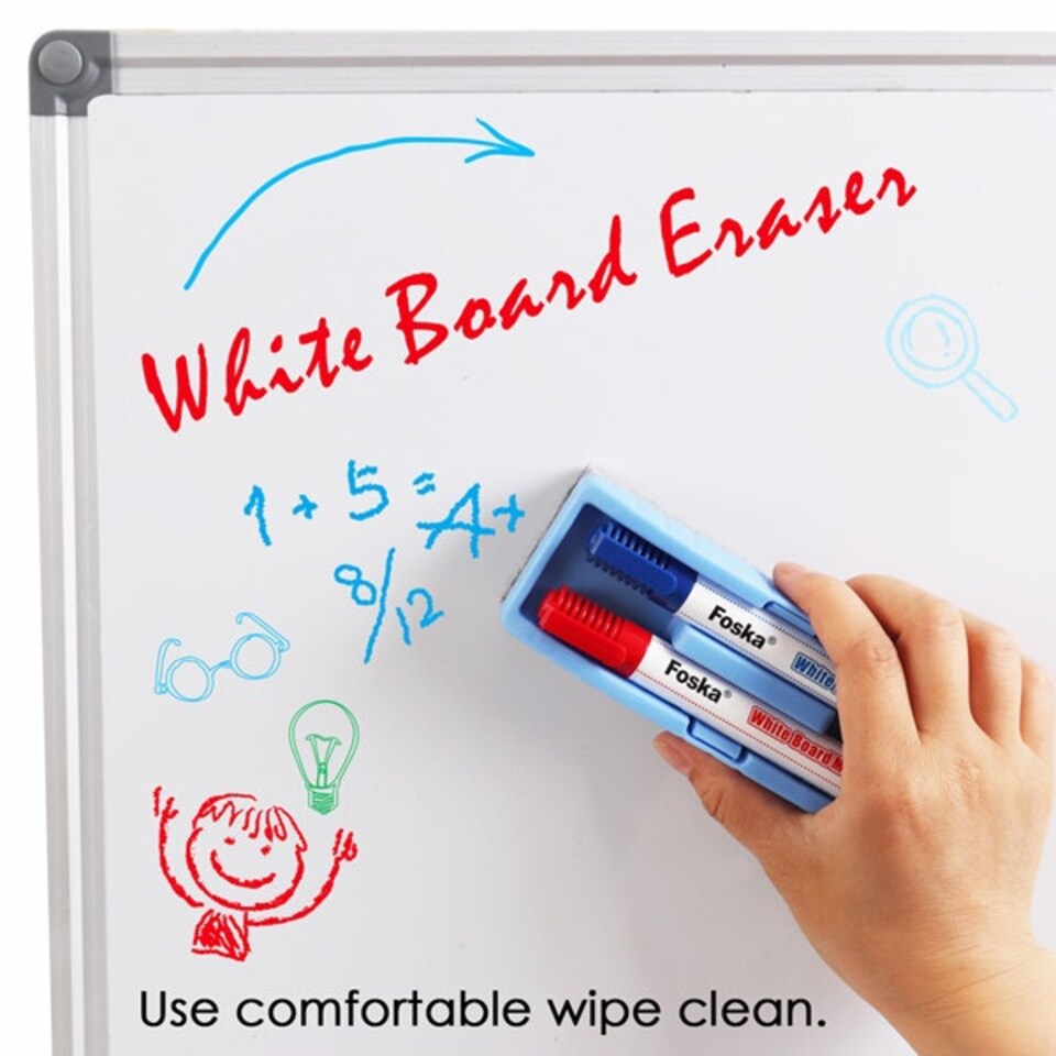 image 1 of EVA Dry Erase Whiteboard Eraser with Pen Holder