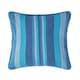 image 1 of Homescapes Cotton Striped Blue Cushion Cover Morocco - 45 x 45 cm | Blue | Blue | 45 x 45 cm