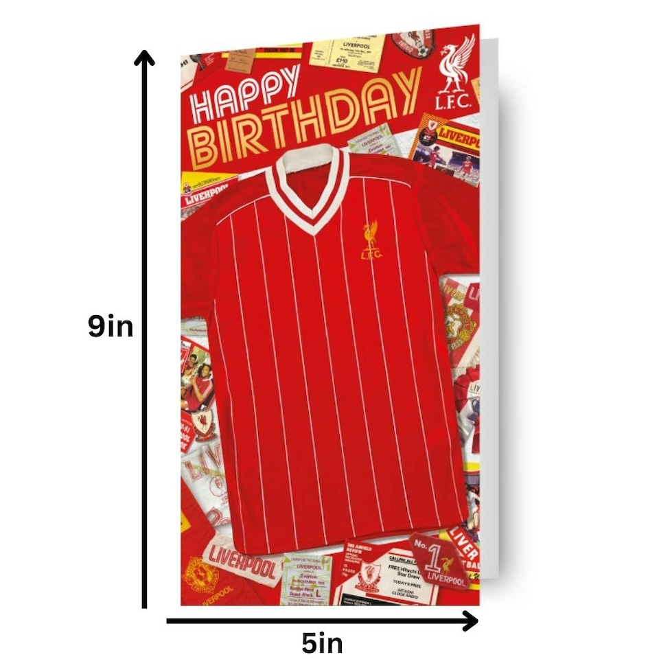 image 1 of Liverpool FC Football Shirt Birthday Card