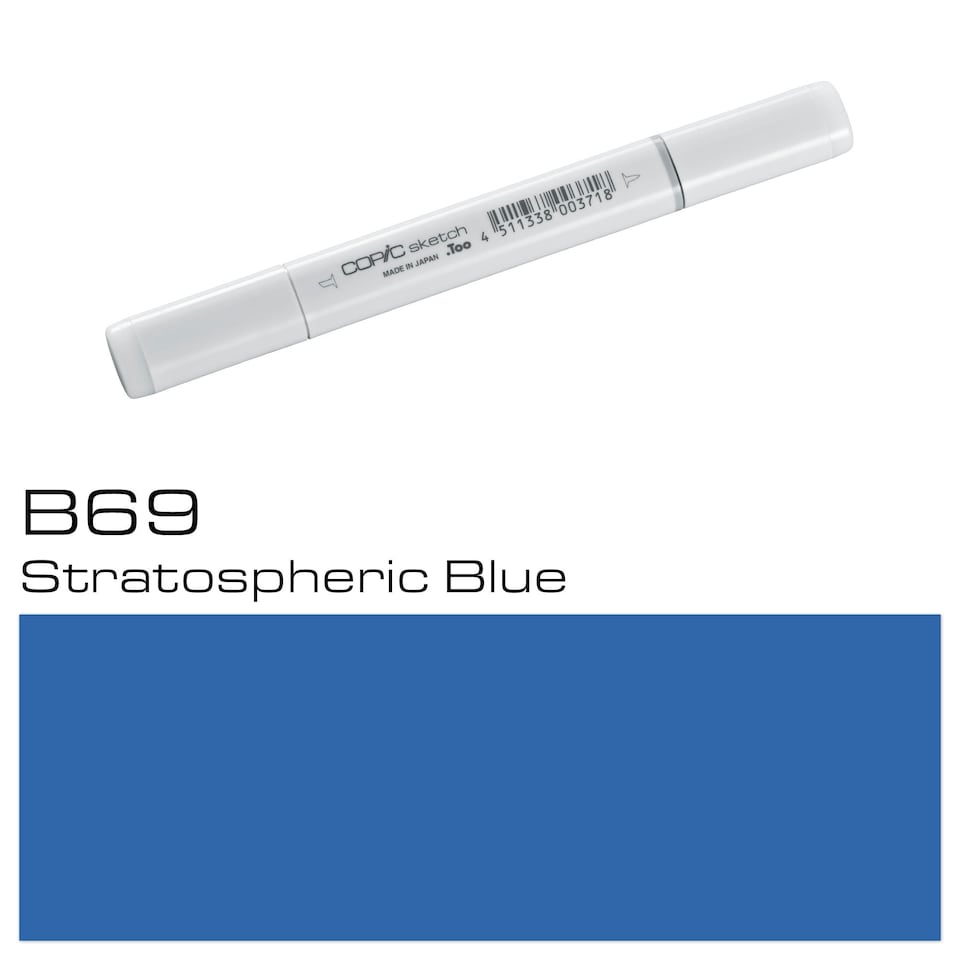image 1 of Copic Sketch Marker, Stratospheric Blue, Single Pen