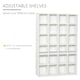 image 4 of HOMCOM DVD CD Media Storage Rack, Video Display Unit, 89 x 130.5 cm, White