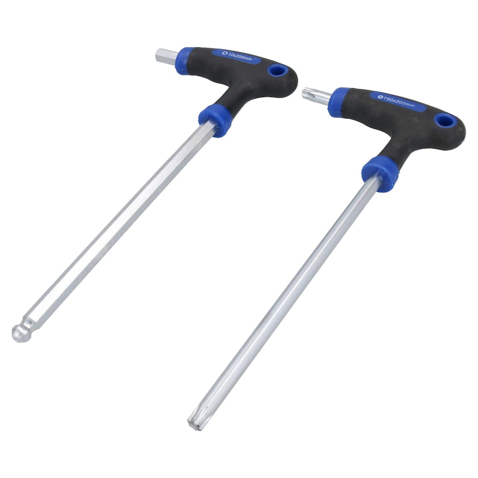 image 1 of Metric Allen Hex Key + Torx Star T Bar Sets 2 – 10mm T10 – T50 18pc