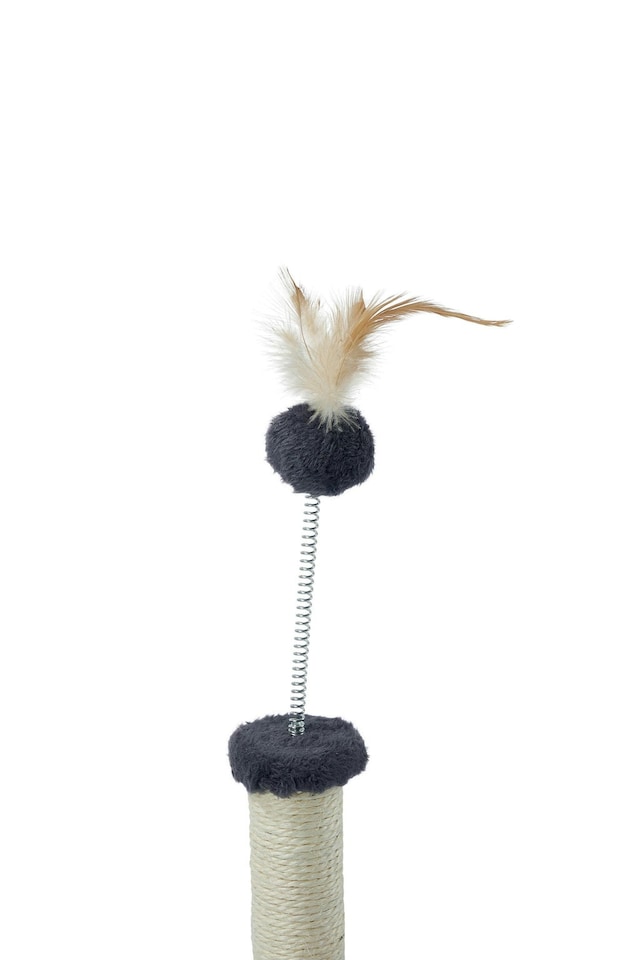 image 1 of M-PETS My First Cat Tree Feather Dark Grey