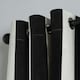 image 3 of OHS Stripe Print Thermal Blackout Eyelet Curtains, 66x90" - Black/White