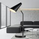 image 4 of First Choice Lighting Dakotta Matt Black & Brushed Gold Adjustable Desk Lamp Black | Bronze