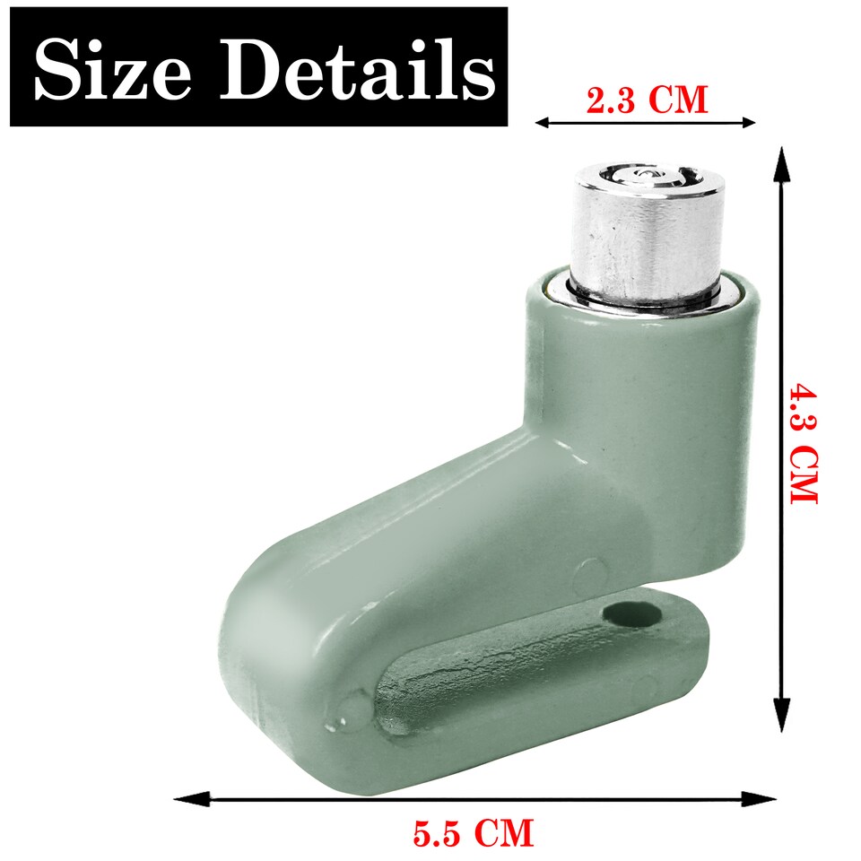 image 1 of Anti-Theft Disc Brake Lock Heavy-Duty with 2 Keys for Bicycles