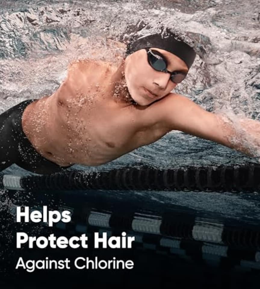 image 1 of Speedo Junior Long Hair Silicone Swim Cap