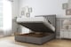 image 2 of Sloomy Somerset Pewter Dumfries Ottoman Bed Base With 54" Floor Standing Headboard 5' King | Grey | Pewter | King | 1