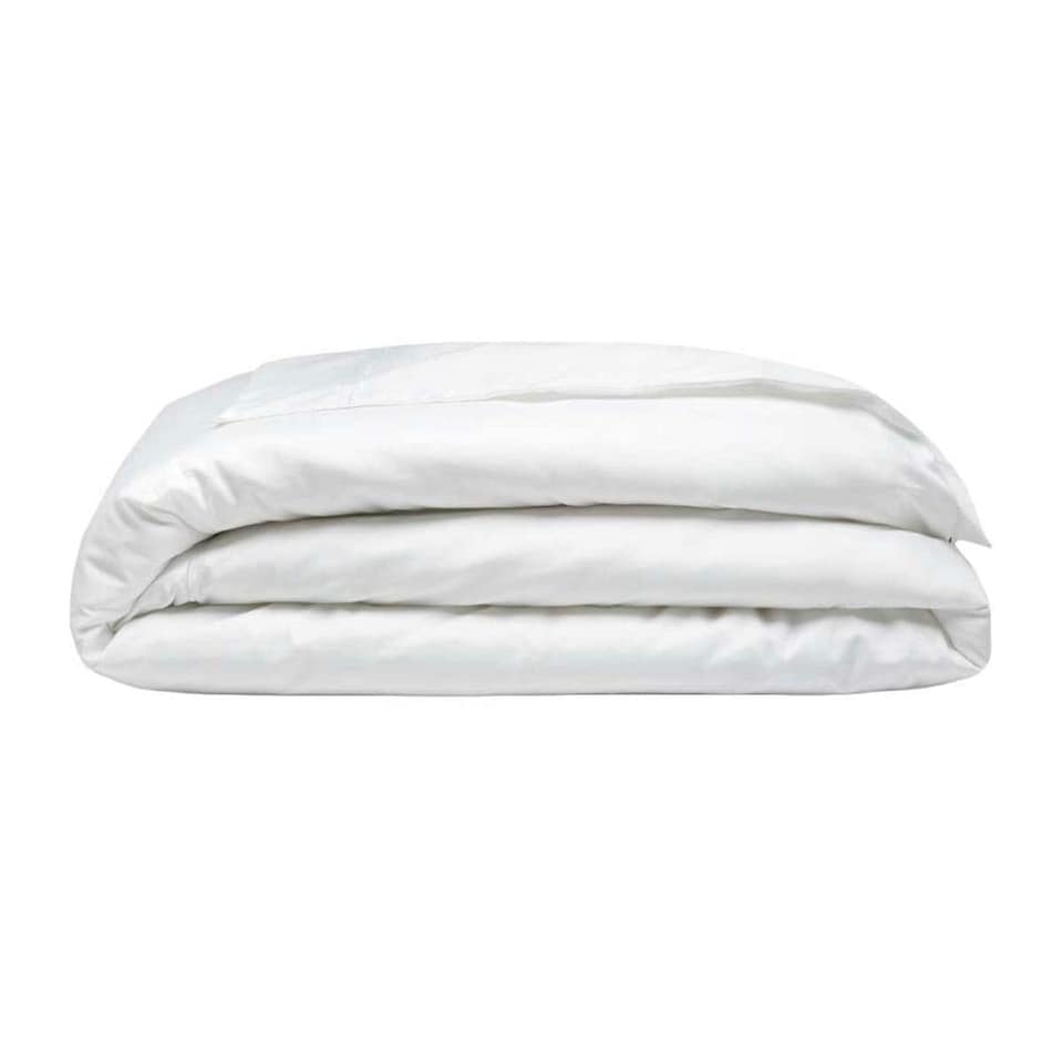 image 1 of Belledorm 400 Thread Count Egyptian Cotton Oxford Duvet Cover - White - Single
