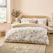 Wylder Betsie Printed Reversible Double Duvet Cover Set Yellow | Double