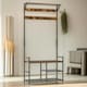 image 3 of Industrial 180CM Tall Coat Stand With 9 Hooks One Size