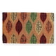 image 1 of Marco Paul Multicoloured Autumn Leaves Coir Doormat 75x45cm Seasonal Entrance Mat