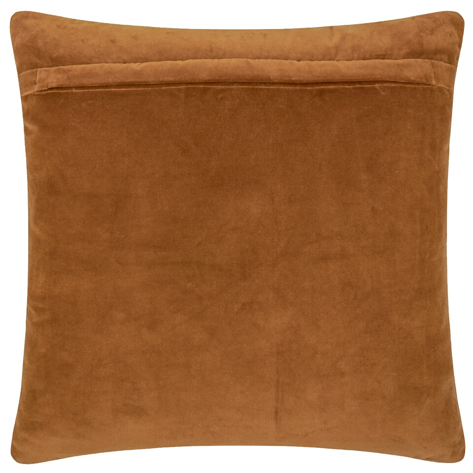 image 1 of Yard Dales Quilted 100% Cotton Velvet Cushion, Pecan