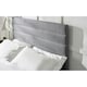 image 4 of Premium Grey Linen Bed with a Horizontal Tufted Headboard - Double 4ft 6" (135cm)
