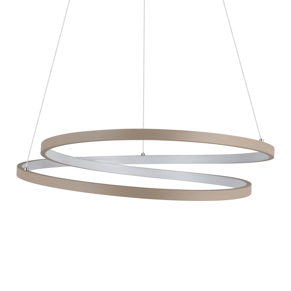 image 1 of EGLO Ruotale Modern Sandy Steel LED Pendant Light