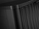 image 4 of Black Sideboard Cabinet Small Buffet Compact Slimline Storage Unit Ribbed Soft Close Doors Nuvo