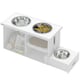 image 6 of PawHut Raised Dog Bowls with Slow Feeder Mat, Semi Auto Dispenser Function White