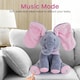 image 5 of Alivio Peek-a-boo Elephant Singing Musical Baby Plush Toy Stuffed Doll (Pink)