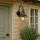 image 4 of CGC DINAH Black Traditional Curved Hooked Outdoor Wall Lantern Black