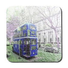 London bus Behind blue (Coaster)