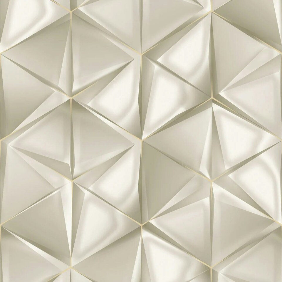 image 1 of Nera Geo Wallpaper in Taupe Multi