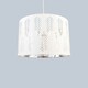 image 3 of First Choice Lighting Set of 2 Spruce White Cut Out Shades with Chrome Inner White | Chrome