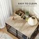 image 6 of PawHut Dog Crate Furniture with Anti-Chew Resistant Mesh for XL Dogs 