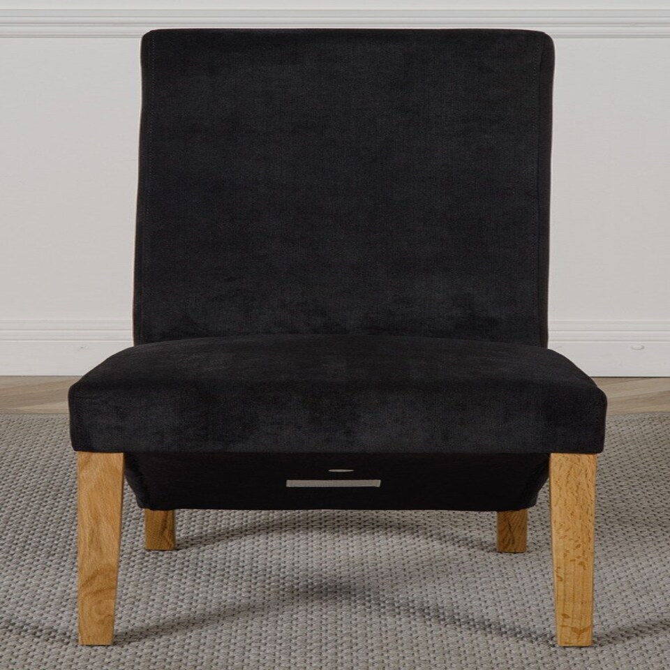 image 1 of Oregon Round Oak Dining Table with Lola Fabric Chairs Black