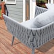 image 5 of Groundlevel 4 Piece Woven Grey Furniture Set