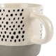 image 4 of Nicola Spring Ceramic Dipped Dots Coffee Mugs - 385ml - Grey - Pack of 6 | Grey | Grey