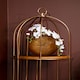 image 4 of Interiors by Premier Stylish Large Cage Design Bookshelf, Durable Bird Cage Design Book Storage Shelf, Spacious Tall Book Shelf Gold