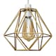 image 1 of ValueLights Diablo Gold Ceiling Pendant Shade & Bulb