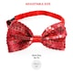 image 6 of Red Nose, Bob Wig & Sequin Bow Tie – Clown Fancy Dress Costume Set Red | One Size