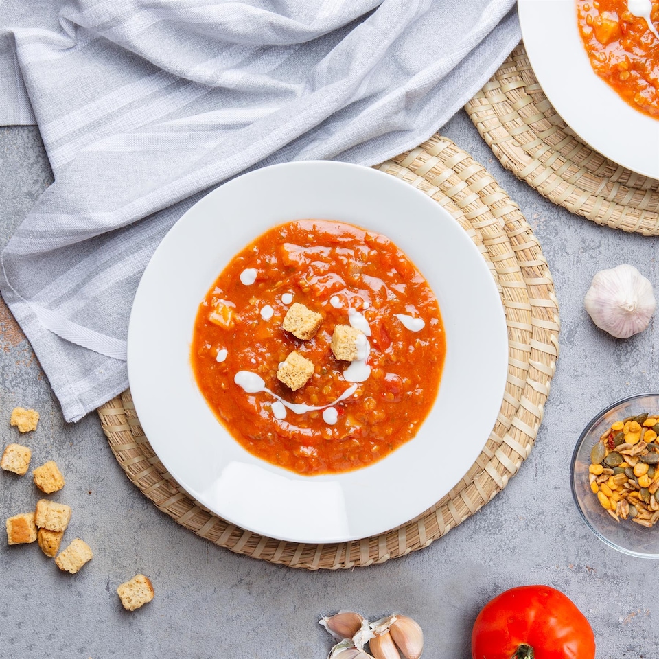 image 1 of Argon Tableware Classic White Soup Bowls - 23cm - Pack of 6 | White | White