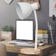 image 5 of First Choice Lighting Set of 2 Clark Natural Wood with White Table or Bedside Lamps White | Brown