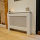 image 2 of Stylish MDF Diamond White Radiator Cover - Medium