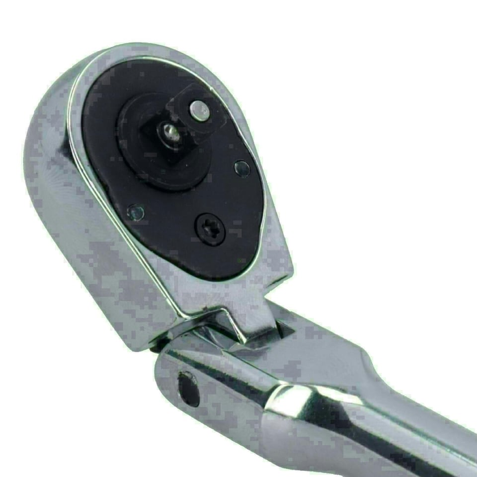 image 1 of 1/4" Drive Flexible Extra Long Ratchet Socket Driver 305mm 36 Teeth