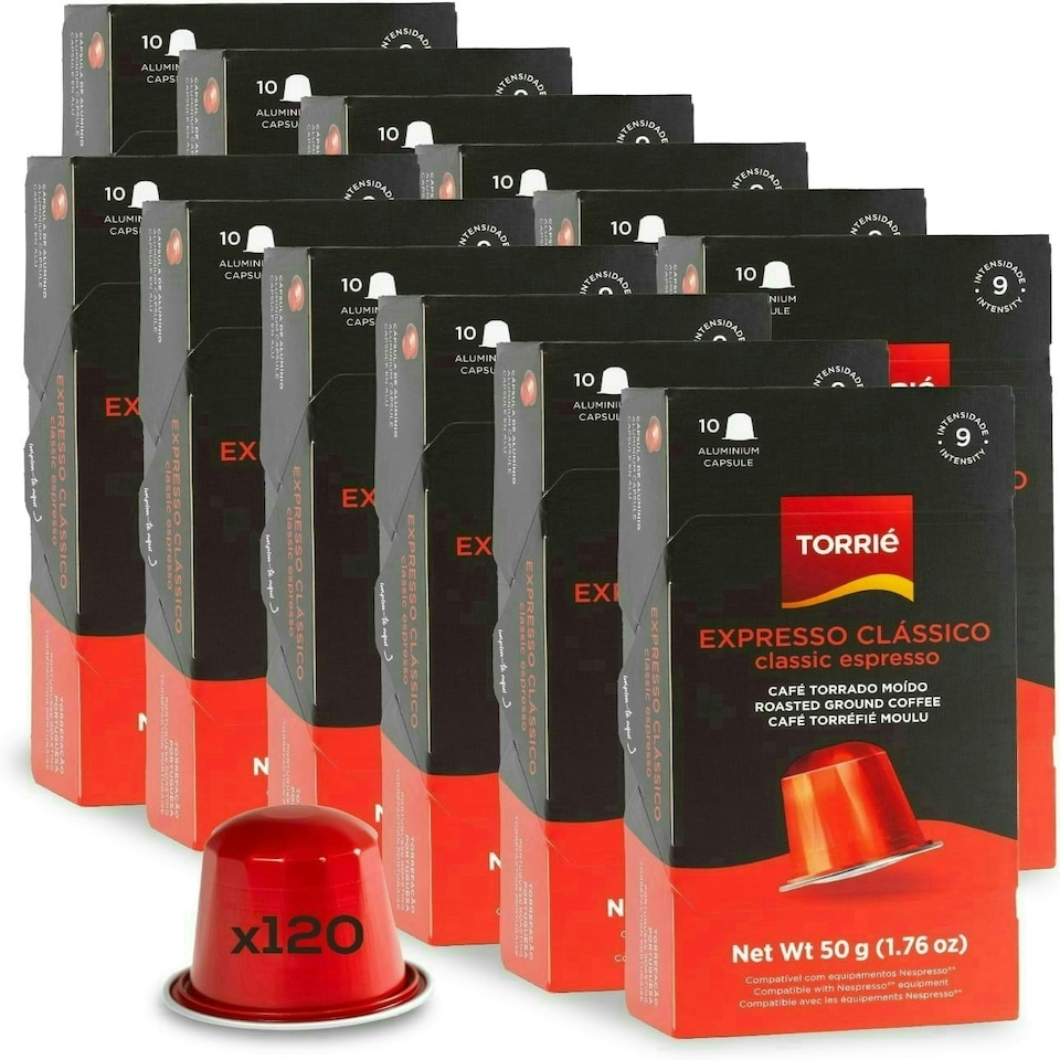 image 1 of Classic Aluminium Nespresso ® Compatible Coffee Capsules (120 Pods)