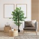 image 2 of HOMCOM 150cm Artificial Tree Ficus for Indoor Home Decor, Fake Tree