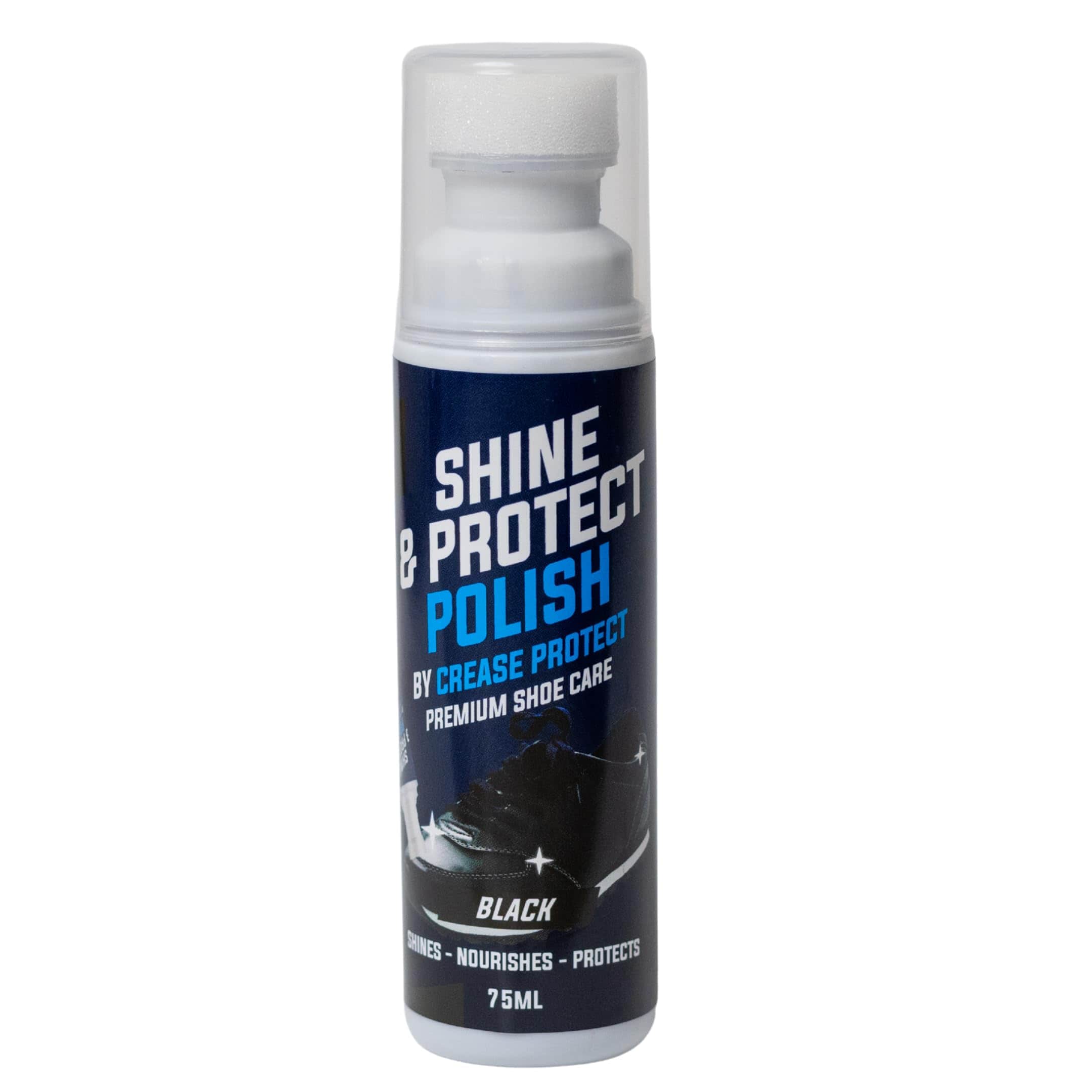 Shine & Protect Polish - Colour Restorer For Sneakers, Canvas & Leather shoes (Black, Pack of 1)